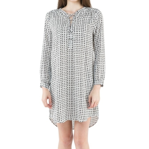 Velvet by Graham & Spencer Dresses & Skirts - Velvet by Graham & Spencer Zoey Lace Up Long Sleeve Dress